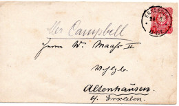 69447 - Deutsches Reich - 1883 - 10Pfg GAUmschlag ERXLEBEN -> Altenhausen - Storia Postale