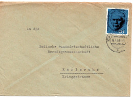 69448 - Bund - 1961 - 40Pfg Marshall EF A Bf MANNHEIM -> Karlsruhe - Storia Postale