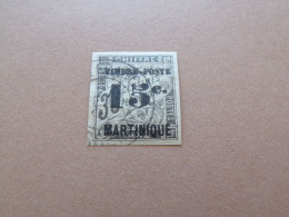 TIMBRE COLONIE FRANCE MARTINIQUE TIMBRE TAXE N°22 - OBLITERE AVEC CHARNIERE (Pochette Roses) - Segnatasse