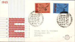PAYS BAS 1965 LETTRE FDC EUROPA - FDC