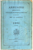 ANNUAIRE - 48 - LOZÈRE - Administratif Statistique Historique Et Agricole 1880 - Annuaires Téléphoniques