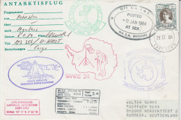 South Africa Heli Flight From Polarstern To MV Agulshas 6.1.1984 (ET155) - Vuelos Polares
