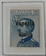 1908 Venezia Giulia - Varietà 5 Centesimi Verde Con Soprastampa "Venezia Giulia" Capovolta - Venezia Giulia