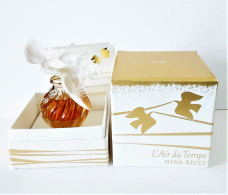 Flacon L'AIR  Du TEMPS  De NINA RICCI PARFUM 15 Ml  Flacon LALIQUE  COLOMBE DORÉE  Edition Limitée  2677 / 2880 + Boite - Women