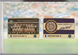 Mercury -  Phonecard - Pair 'Leeds United' In Folder - [ 4] Mercury Communications & Paytelco