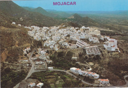 CPA  - MOJACAR, ALMERIA, AERIAN VIEW, PANORAMA, HILLS, BUILDINGS, TREES, ROADS - SPAIN - Almería