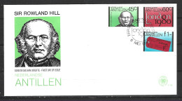 ANTILLES NEERLANDAISES. N°606-8 De 1980 Sur Enveloppe 1er Jour (FDC). London'80/Hill. - Rowland Hill