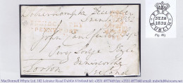 Ireland Wexford Free 1832 Free Front Wolverhampton To Kyle With ENNISCORTHY/PENNY POST And Crowned FREE DUBLIN - Préphilatélie