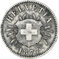 Monnaie, Suisse, 5 Rappen, 1877, Bern, TTB, Billon, KM:5 - Autres & Non Classés