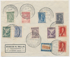 Cover / Postmark / Stamps Greece -  Olympic Games Berlin Germany 1936 - Ete 1936: Berlin