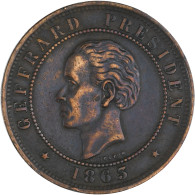 Monnaie, Haïti, 20 Centimes, 1863, TTB, Bronze, KM:41 - Haiti