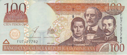 BILLETE DE REP. DOMINICANA DE 100 PESOS ORO DEL AÑO 2006 SERIE FU CALIDAD EBC (XF) (BANKNOTE) - Dominicaine