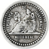Monnaie, Guatemala, 1/2 Real, Medio, 1880, SUP, Argent, KM:155.1 - Guatemala