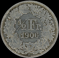 LaZooRo: Switzerland 1/2 Franc 1906 XF - Silver - Sonstige & Ohne Zuordnung