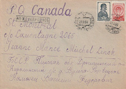 USSR - Canada 1950 Cover - Lettres & Documents