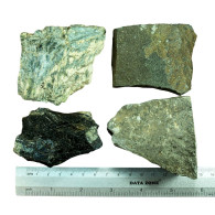 Cyprus Mineral Specimen Rock Lot Of 4 - 707g - 24.9 Oz Troodos Ophiolite 01873 - Minéraux