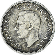 Monnaie, Grande-Bretagne, George VI, 6 Pence, 1946, TTB, Argent, KM:852 - H. 6 Pence