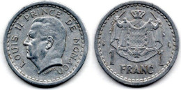 MA 24277 / Monaco 1 Franc 1943 TTB - 1960-2001 Francos Nuevos