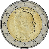 Monaco, Albert II, 2 Euro, 2011, Paris, SUP, Bimétallique, KM:195 - Monaco