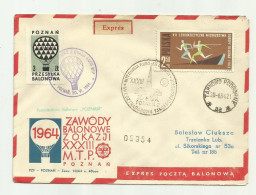 Poland 1964 - Balloon Post - Balloons