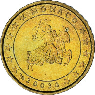 Monaco, Rainier III, 10 Euro Cent, 2003, Paris, SPL, Laiton, KM:170 - Monaco