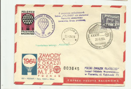 Poland 1964 - Balloon Post - Ballons