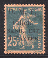 Timbre De France   Semeuse Surchargé   O.M.F   CILICIE  Sand. Est     1 Piastre Sur 25 Cent.  Yv 101 * - Nuovi