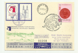 Poland 1973 - Balloon Post - Ballons