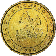 Monaco, Rainier III, 10 Euro Cent, 2003, Paris, SPL, Laiton, KM:170 - Monaco