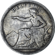 Monnaie, Suisse, 5 Francs, 1874, Bruxelles, TB+, Argent, KM:11 - Autres & Non Classés