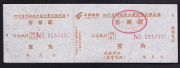 CHINA CHINE CINA  SICHUAN  ADDED CHARGE LABEL (ACL) 0.10 YUAN - Other & Unclassified