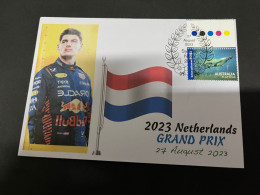 30-8-2023 (3 T 39) Formula One - 2023 Netherlands Grand Prix - Winner Max Verstappen (27 August 2023) OZ Stamp - Altri & Non Classificati