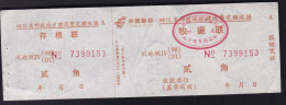 CHINA CHINE CINA  SICHUAN  ADDED CHARGE LABEL (ACL) 0.20 YUAN - Sonstige & Ohne Zuordnung