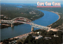 Massachusetts Cape Cod Aerial View Of The Three Cape Cod Canal Bridges - Cape Cod