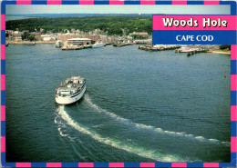 Massachusetts Cape Cod Woods Hole Island Ferry Entering Woods Hole From Martha's Vineyard - Cape Cod