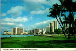 Hawaii Waikiki Hotels Seen From Kapiolani Park - Honolulu