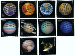 Etats-Unis / United States (Scott No.5069-78 - Views Of Our Planets) (o) Set Of 10 - Other & Unclassified