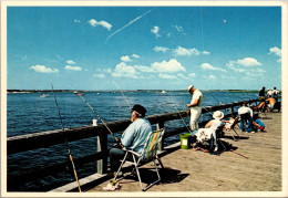 New York Long Island Jones Beach Fishing Scene - Long Island