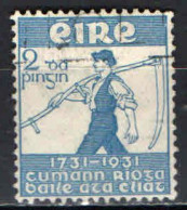 IRLANDA - 1931 - BICENTENARIO DELLA SOCIETA' REALE DI DUBLINO - USATO - Oblitérés