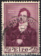 IRLANDA - 1952 - CENTENARIO DELLA MORTE DI THOMAS MOORE - POETA E MUSICISTA - USATO - Used Stamps