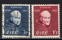 IRLANDA - 1957 - 3° CENTENARIO DELLA MORTE DI PADRE LUKE WADDING - MONACO FRANCESCANO - USATI - Used Stamps
