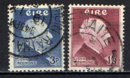 IRLANDA - 1957 - CENTENARIO DELLA NASCITA DI JOHN EDWARD REDMOND - STATISTA - USATI - Used Stamps