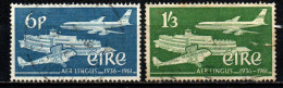 IRLANDA - 1961 - 25° ANNIVERSARIO DELLA COMPAGNIA AEREA "AER LINGUS TEORANTA" - USATI - Usati