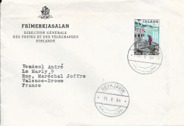 1964 - Sur Lettre REYKJAVIK Pour VALENCE (Drome) - Lettres & Documents