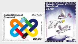 Greenland 2023 Europa - Peace - The Highest Value Of Humanity Stamps 2v MNH - Nuovi