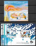 GREECE 2004 Athen's 2004 : Olympic Flame And Truce 2 MNH Sheets Hellas F 34 / 35 - Blokken & Velletjes