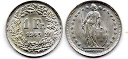 MA 24331 / Suisse - Schweiz - Switzerland 1 Franc 1945 B SUP - Autres & Non Classés