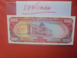 +++SPECIMEN+++DOMINIQUE 1000 Pesos Série 1978 Neuf (B.30) - Dominicaine