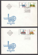 Bulgaria 1983 - Historic Steam Locomotives, Mi-Nr. 3213/16, 2 FDC - FDC