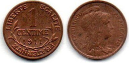 MA 24523 / 1 Centime 1911 TTB - 1 Centime